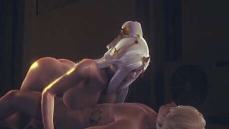 Genshin Impact Hentai - Ningguang Boobjob and Fucked with creampie uncensored - Japanese Asian Manga Anime Game Porn