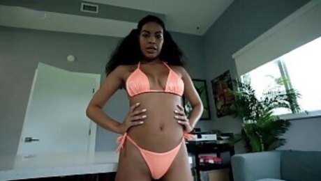Busty Step Daughter Asks if Her Bikini is too Small - Maya Farrell