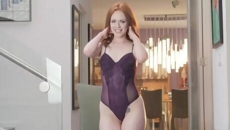 Ella Hughes Strips Out of Her Lingerie