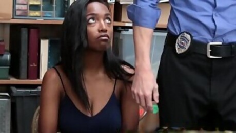 Ebony shoplifting teen