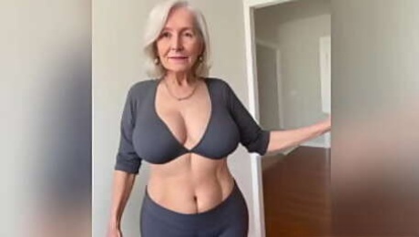 [GRANNY Story] Fucking the GILF after Yoga Class
