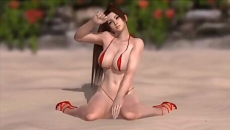 Mai Shiranui in a Micro Bikini DOAX3