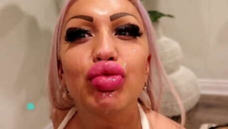 Skylar Xtreme's Best FACEFUCKING Blonde Bimbo Blowjob Lips Made To DEEPTHROAT | Blowjob Compilation
