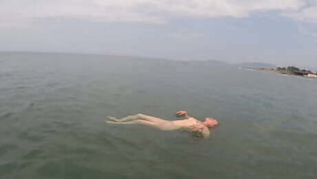 Naked swimming at the Ada Bojana FKK Resort