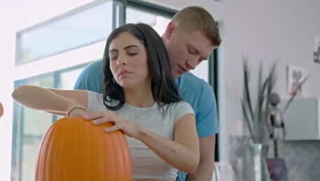OhFamilyPies.com - Stepbro please fuck Lily Larimar and hot teen Theodora Day tight pumpkins