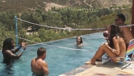 Real poolparty teens interviewed after orgy