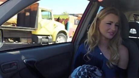 StrandedTeens - Sexy blond gives some roadhead