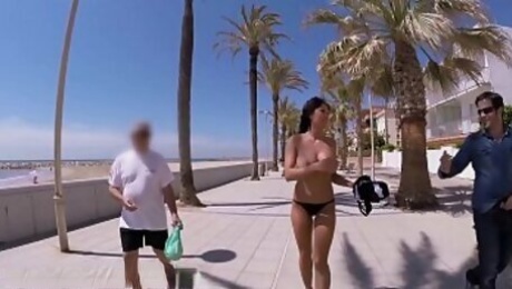 Big Ass Bit Tits Pornstar Patty Michova on Public in Spain! (pb14480)