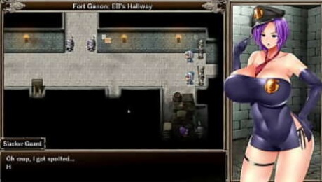 Karryn's Prison [RPG Hentai game] Ep.1 The new warden help the guard to jerk off on the floor