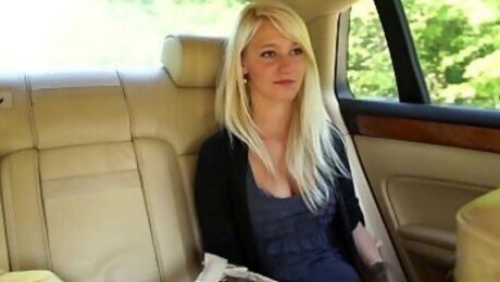 MyFirstPublic Girl leans out car window to suck cock