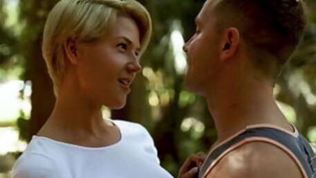 Short Haired Blonde Step Mom Seduces her Stepson