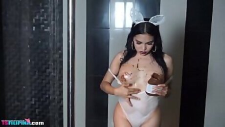 Very Hot TS Filipina Striptease Easter Special