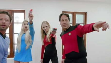 Star Trek Fans Fuck stepDads & Moan In Klingon- Riley Kay & Violet Storm