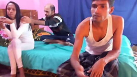 MMF love nothing more than two hard cock in the tight pussy, 3some xxx video Bengali     .... Hanif and Popy khatun and Manik Mia