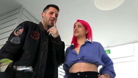 Nala the naughty neighbor gets fucked in the stairwell