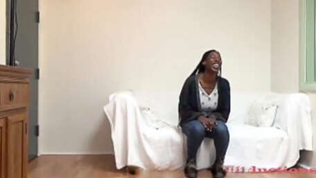 *> Raven May - epic ebony takes on the casting couch