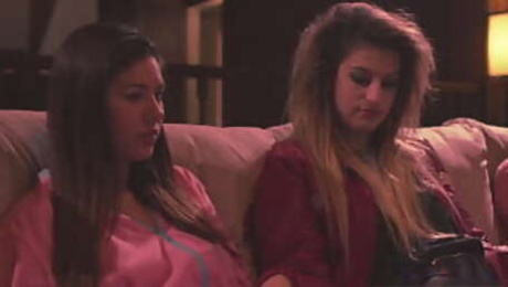 Three Stepsisters watching porn videon on movie night - Shyla Jennings, Kristen Scott, Jenna Sativa