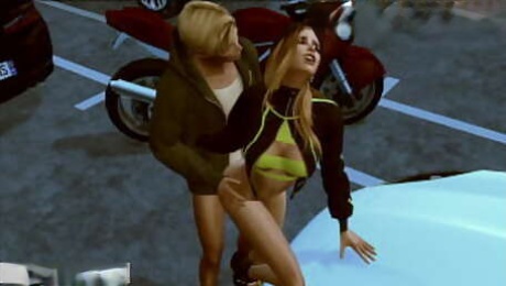 Sims 4. Naughty Part 5 - Motobike Jess (Penthouse parody)