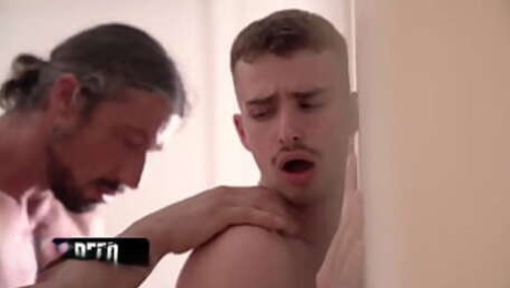 Muscular Stepfather Gives His Troubled Stepson The Anal Support He Needs