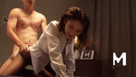 Trailer-Anegao Secretary Caresses Best-Zhou Ning-MD-0258-Best Original Asia Porn Video