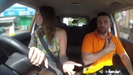 Fake Driving School Ava Austen Gets Cum-pensation from Max Deed's Cock