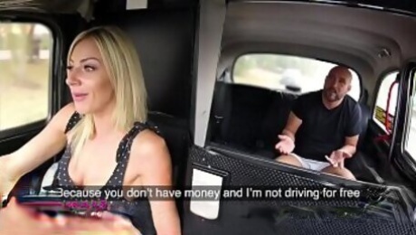 Female Fake Taxi Busty blonde rides lucky passengers cock to pay fare