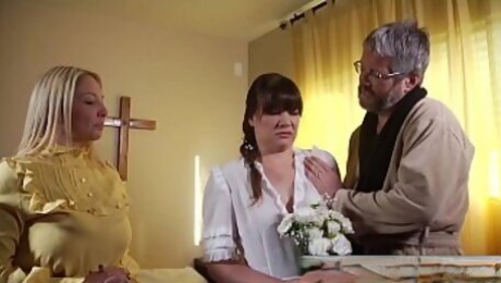 New wife joins the family by blowing her new husband