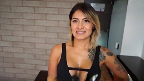 Sexy MILF Latina Camila Santos Has Hot Sex With Two Nice Guys