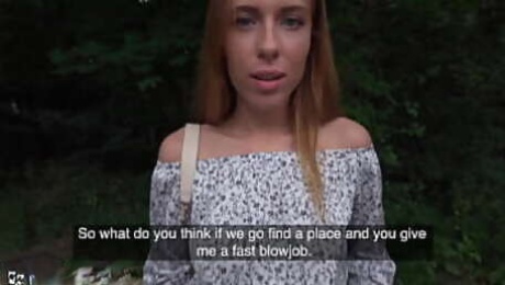 Public Agent - 22yr redhead stood up on Tinder date picked up outdoors and given the anal fucking she really wants
