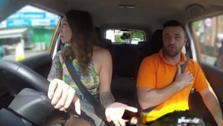 Fake Driving Ava Austen Gets Cum-pensation from Max Deed's Cock