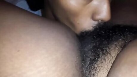 Hairy Chocolate Coochie Eating