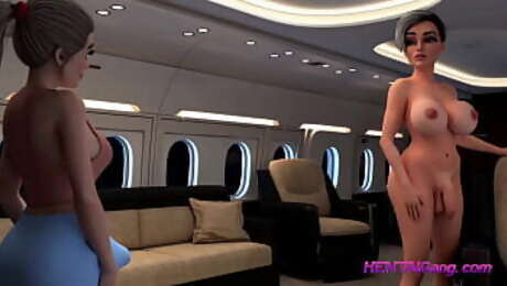 Big Breasted HUNG FUTA Boss Ass Fuck The New Employee on a Business Trip and Fills With Multiple Loads