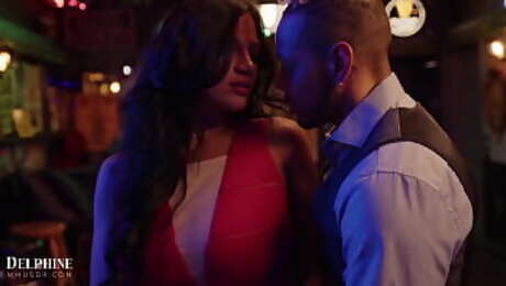 Curvy MILF Mona Azar Fucks The Bartender When No One Is Around