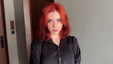 A Beautiful Red-Haired Stranger Was Refused, But Still Came To My Room For Sex