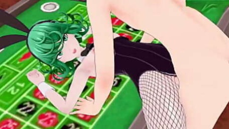 Tatsumaki and Fubuki Bunny Girl intense sex. - One-Punch Man Hentai