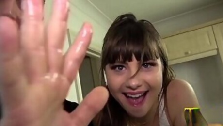 Real teen whore blows fat dick