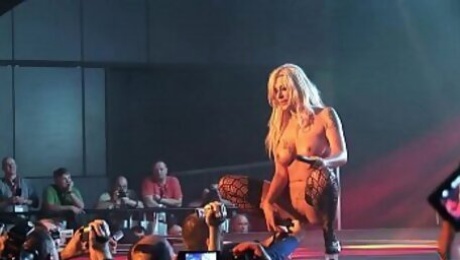 busty german Milf lapdance on stage