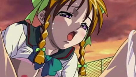 Hentai lesbian school girls have sex at school