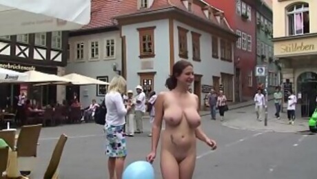 Nude in public