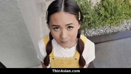 Cute Little Asian Teen Fucked By Her Neighbor Couple