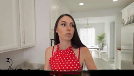 MomFucksMe - Brunette MILF Stepmom Shaking Orgasm While Riding Stepson's Dick POV - Ashley Wolf