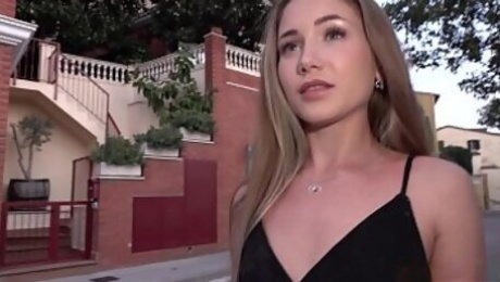 Public Agent Beautiful Russian Mary Rock fucking in a short black dress