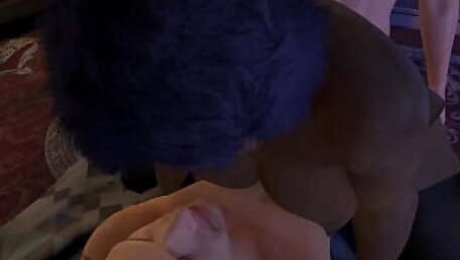 Black MILF BBW with a Big Round Ass Gets Double Penetration
