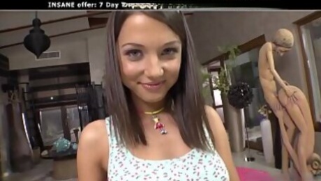 Russian teen Foxy Di is anal reamed hard