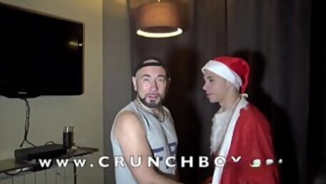 jess ROYAN fucked barbakc by Santa CLAUS for christmas a sexy latino twink