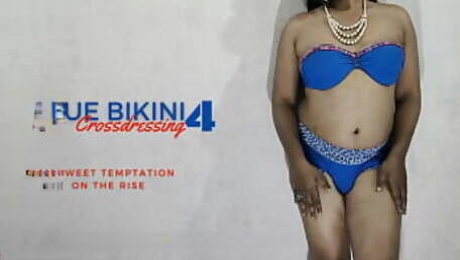 BLUE BIKINI PART 4 - CROSSDRESSING BY INDIAN SHEMALE