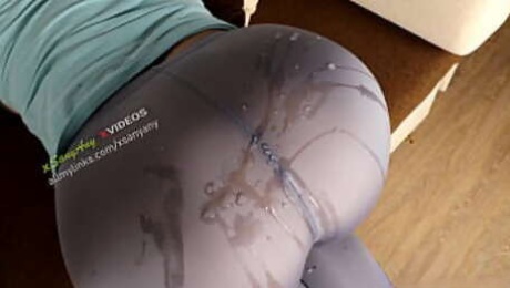 Spandex! My Leggings Ass begs for Cum! Yoga Pants on xSanyAny