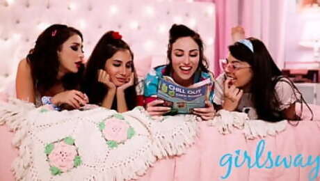 Retro Sleepover With Gina Valentina And Gianna Dior