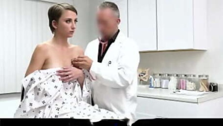Horny Doctor Offers to Do a Treatment that Will Restore Teen's Feelings - Macy Meadows - DoctorBangs.com
