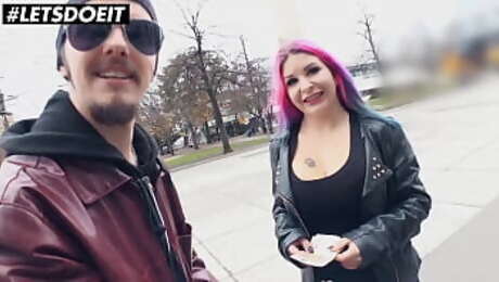 (Aviva Rocks and Jason Steel) Big Tits Teen Goes For A Ride With The Van Around Berlin